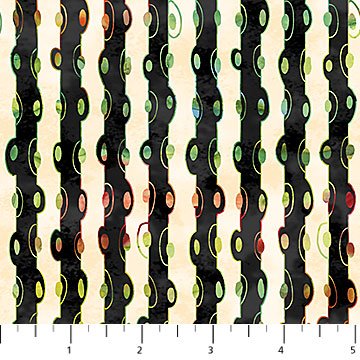 Northcott My Mother's Garden stripe quilting cotton fabric in Cream