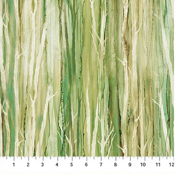 Northcott Cedar Crest Falls twig texture quilting cotton fabric in Olive