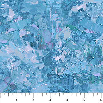 Northcott Blue Silent Lake Texture1 quilting fabric with subtle texture in lake blue