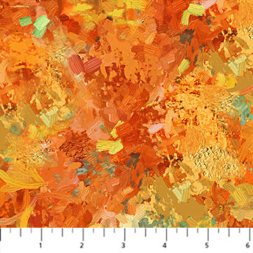 Northcott Texture2 Orange quilting fabric with subtle texture in warm orange