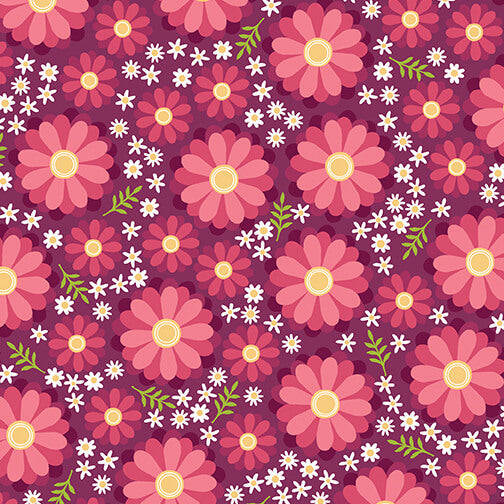 Gathering - Bouquet - Cherry 44" / 45" Fabric Per Yard