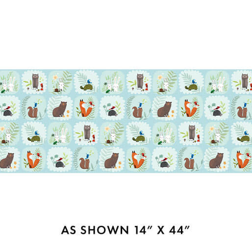 Into the Woods - Blocks - Sky 44" / 45" Fabric Per Yard