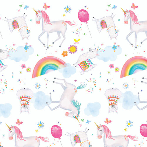A.E. Nathan Comfy Flannel unicorn party cotton flannel