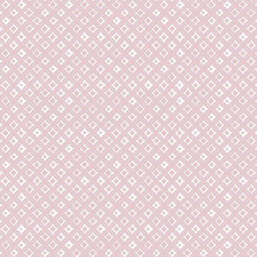 A Heart Led Life - Tonal Diamonds - Light Mauve 44" / 45" Fabric Per Yard