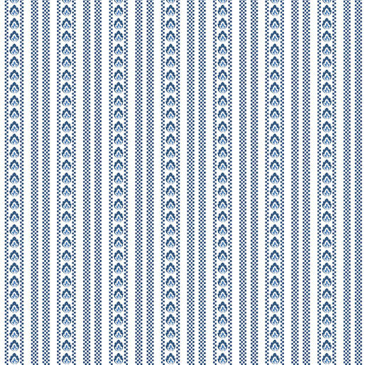 Bandana Medley - Ticking - Navy 44" / 45" Fabric Per Yard