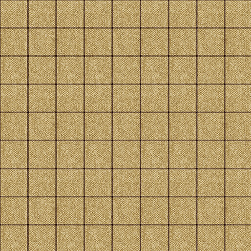 Winter Forest - Tweed Window Pane - Honey 44" / 45" Fabric Per Yard