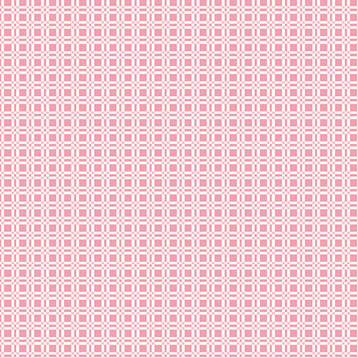 Happy Heart - Grid - Pink 44" / 45" Fabric Per Yard