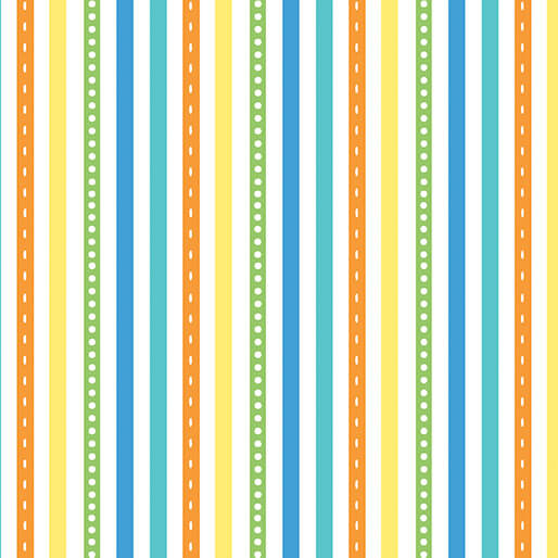 Noah's Journey - Rainbow Stripe 44" / 45" Fabric Per Yard