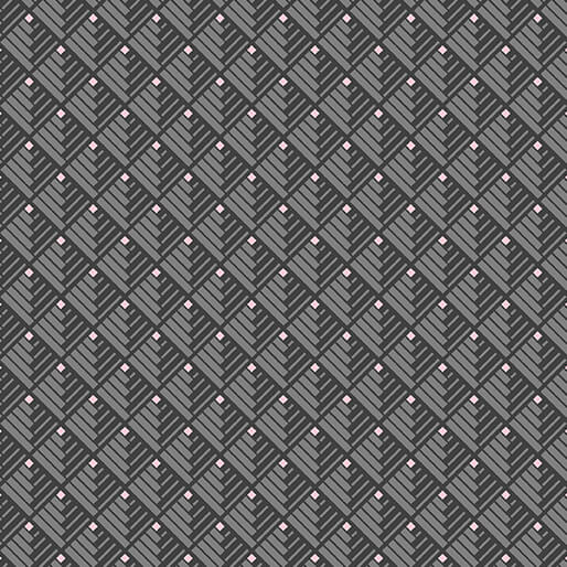 Serenity - Modern Log Cabin - Charcoal 44" / 45" Fabric Per Yard