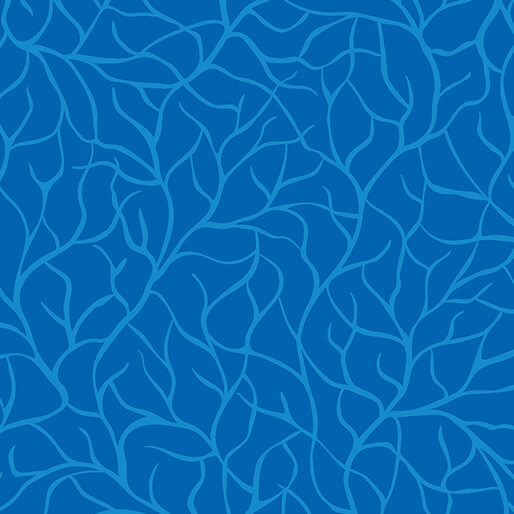 Flora & Fauna: Midnight - Branches - Periwinkle 44" / 45" Fabric Per Yard