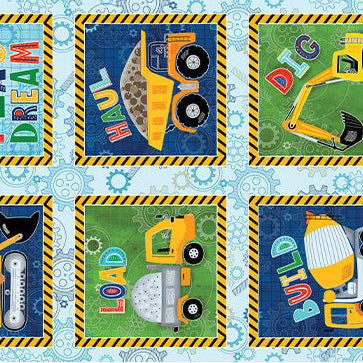 Little Builder - Building Blocks 44" / 45" Fabric Per Yard