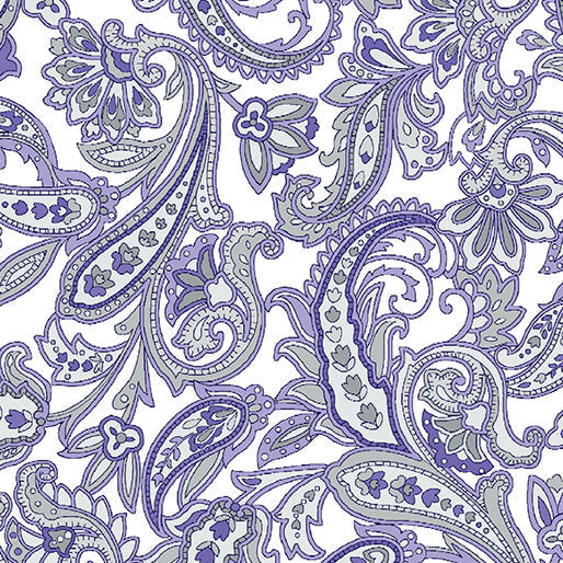 Porch Swing - Bandana Rama - Purple 44" / 45" Fabric Per Yard