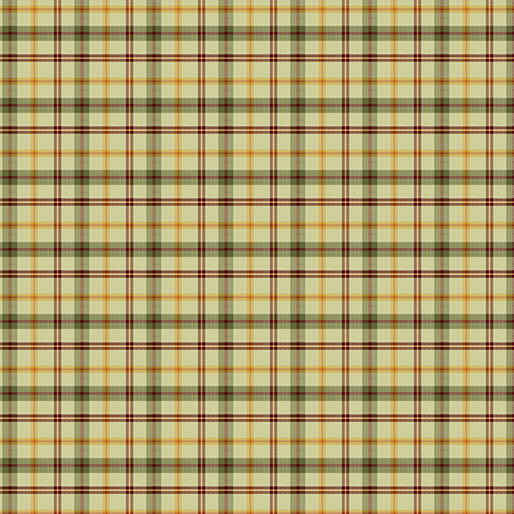 Harvest Gathering - Gathering Plaid - Light Green 44" / 45" Fabric Per Yard