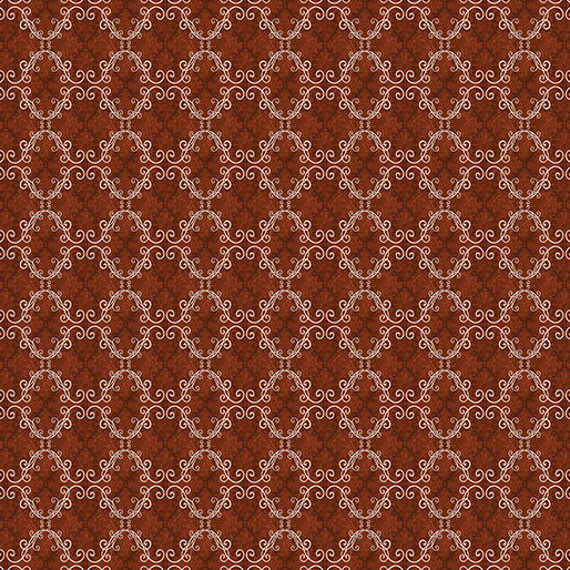 Harvest Gathering - Medallion Geo - Claret 44" / 45" Fabric Per Yard