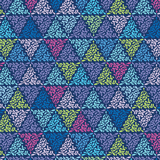 Truly - Vines - Indigo 44" / 45" Fabric Per Yard