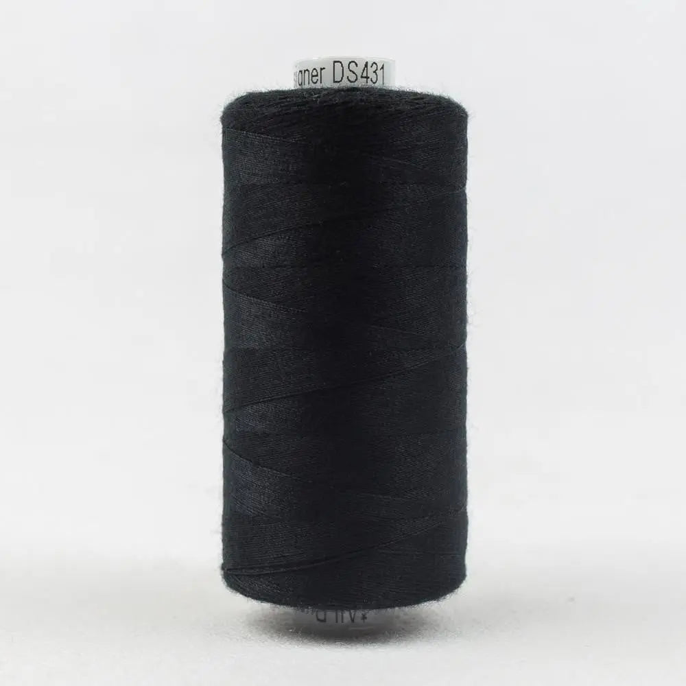 DS431 - Designer™ All purpose 40wt Polyester Black Thread WonderFil USA