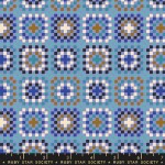 Ruby Star Meadow Star Dusk quilting fabric by Moda