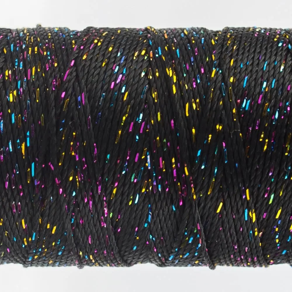 DZ160 - Dazzle™ Rayon and Metallic Black Multicolor Thread WonderFil USA