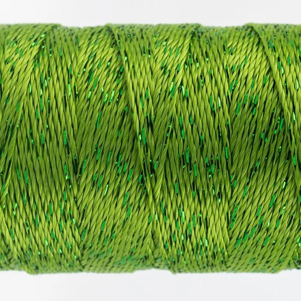DZ280 - Dazzle™ Rayon and Metallic Grass Green Thread WonderFil USA