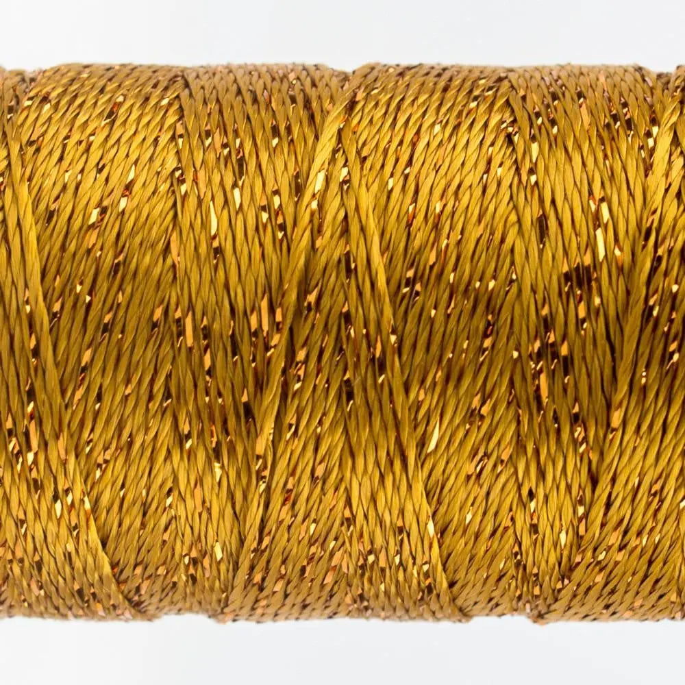 DZ328 - Dazzle™ Rayon and Metallic Golden Green Thread WonderFil USA