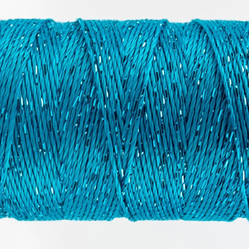 DZ538 - Dazzle™ Rayon and Metallic Dark Turquoise Thread WonderFil USA