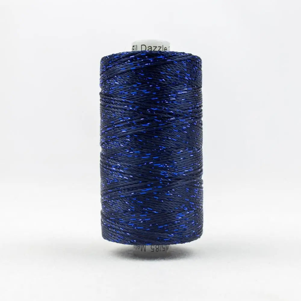 DZ7148 - Dazzle™ Rayon and Metallic Midnight Blue Thread WonderFil USA