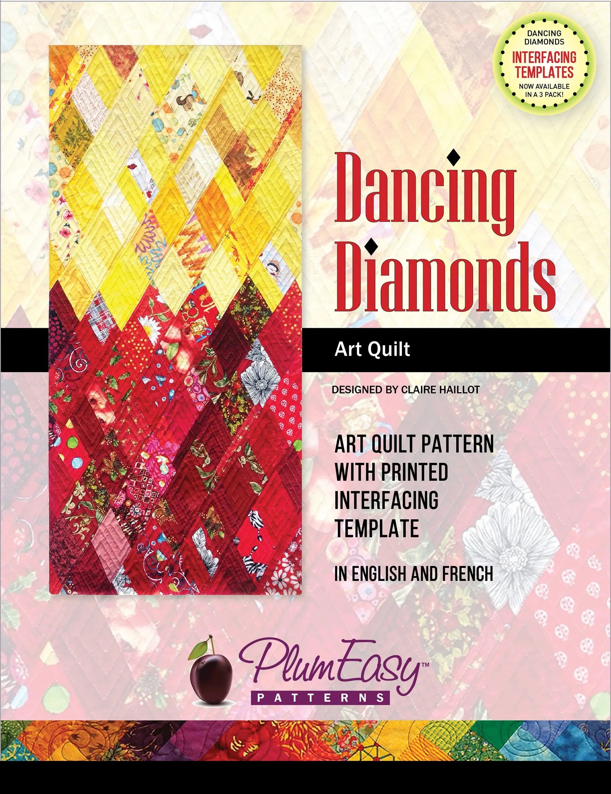 Dancing Diamonds Art Quilt - Linda's Electric Quilters
