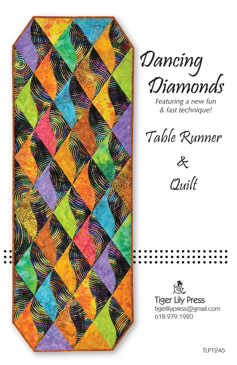 Dancing Diamonds Table Runner & Quilt - Linda's Electric Quilters