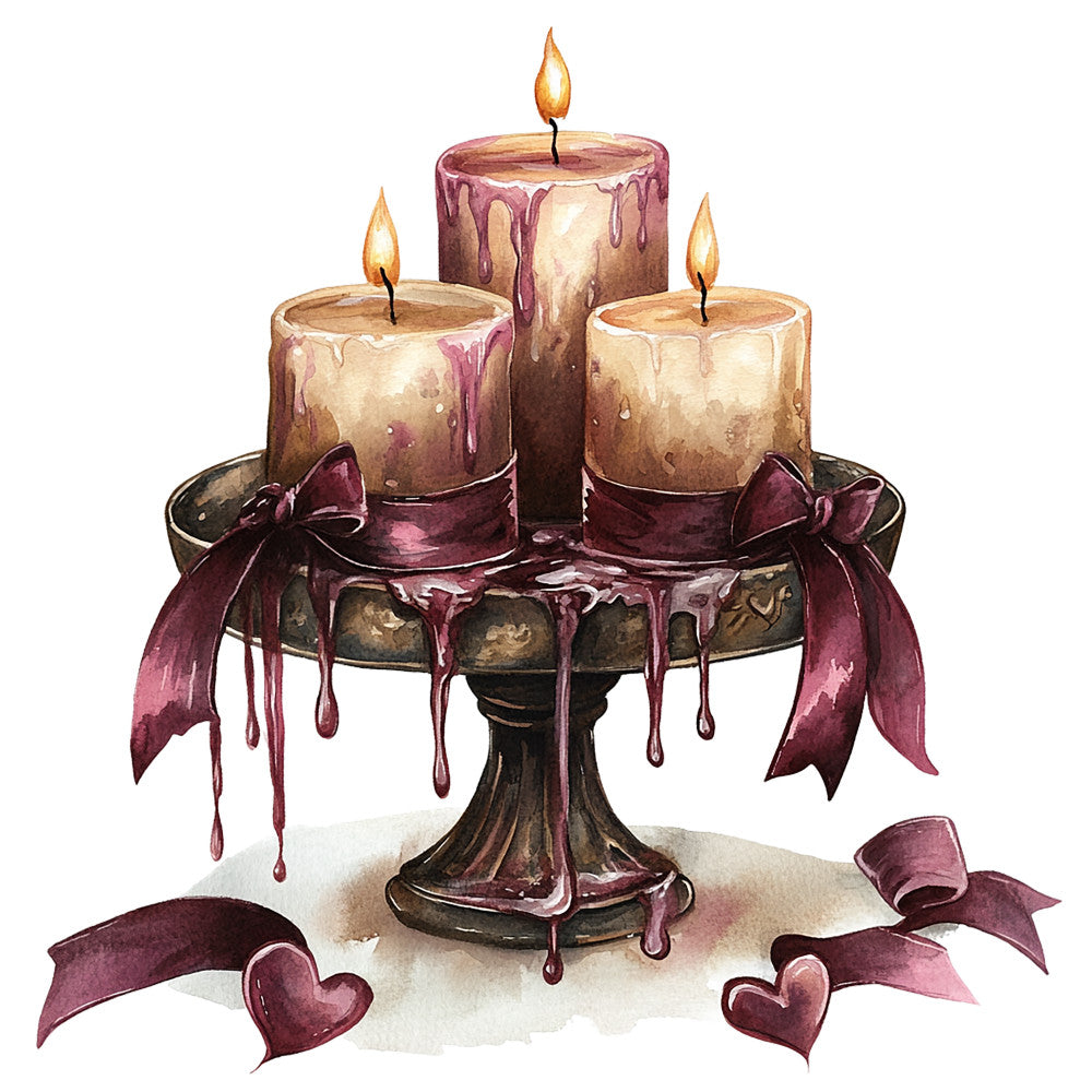 Dark Romance Fabric Panel 29