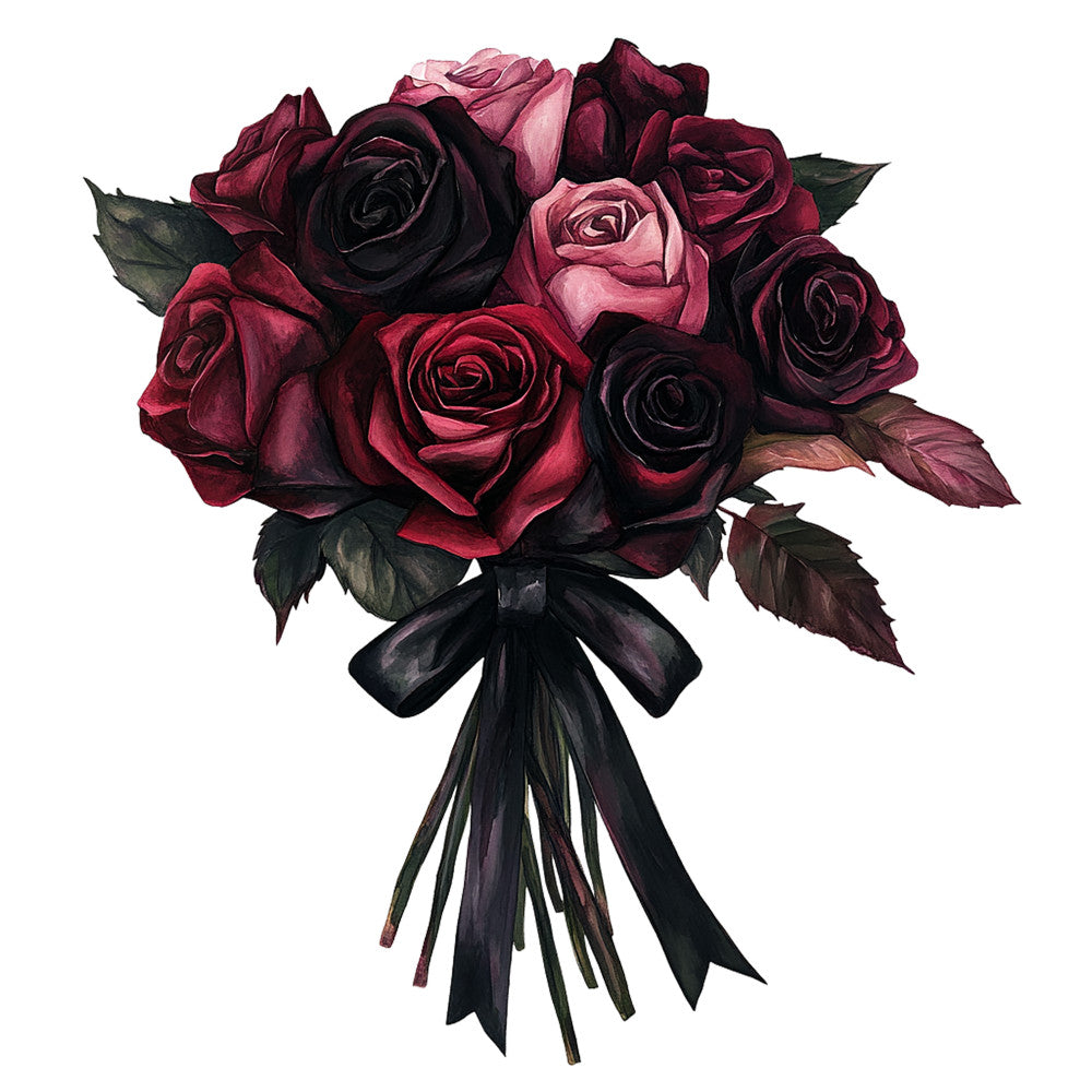Dark Romance Fabric Panel 34