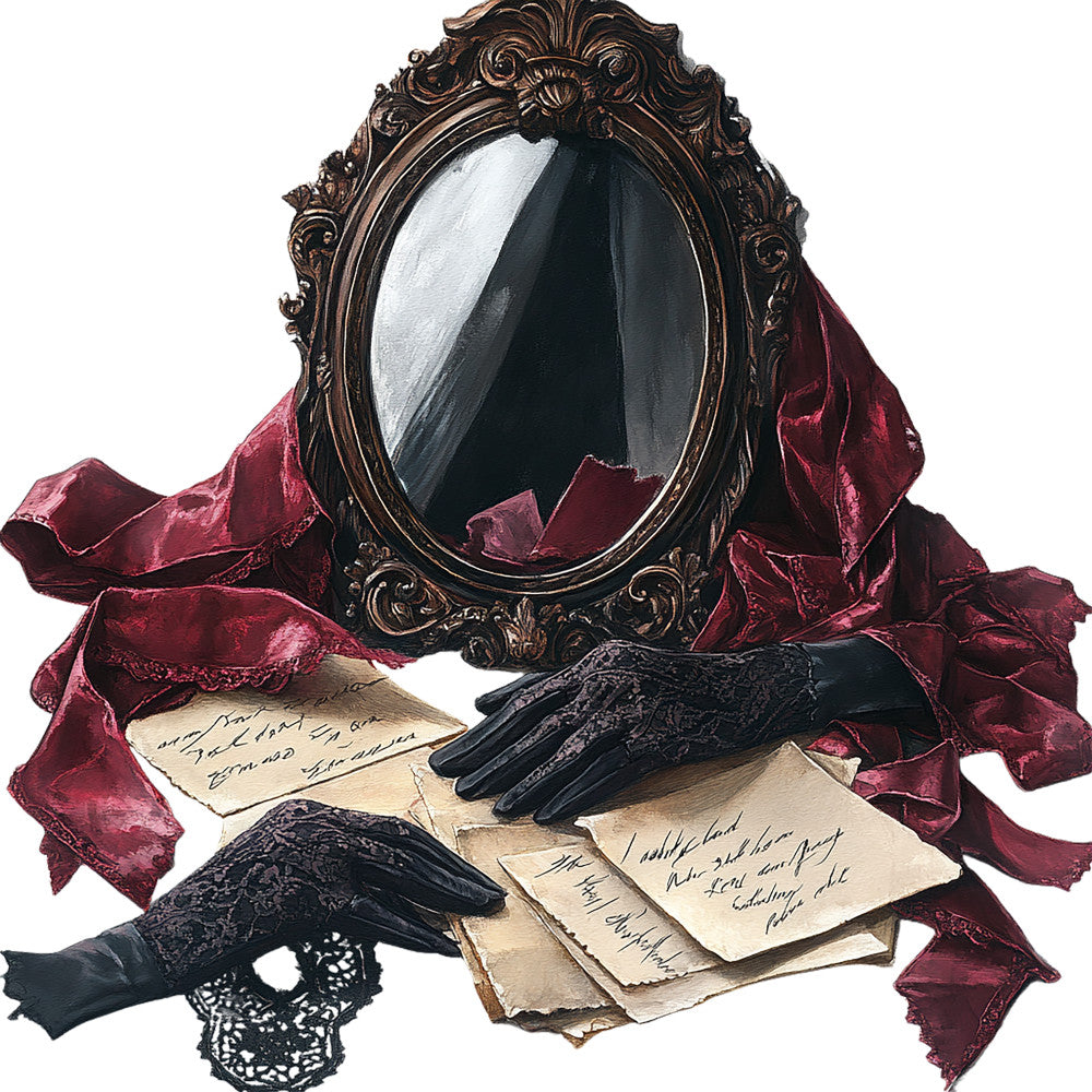 Dark Romance Fabric Panel 37