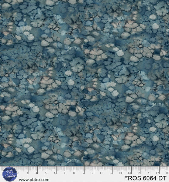 Dark Teal Frost FROS-6064-DT Cotton 44”/45” Fabric Per Yard