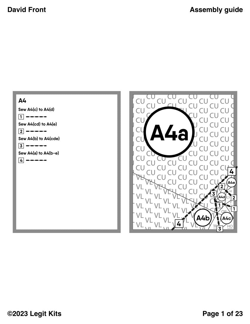 David Front Quilt Kit