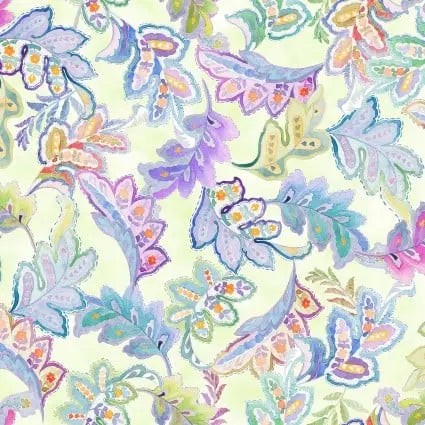 Daydreams Large Leaves 44"/45" Fabric Per Yard In The Beginning Fabrics