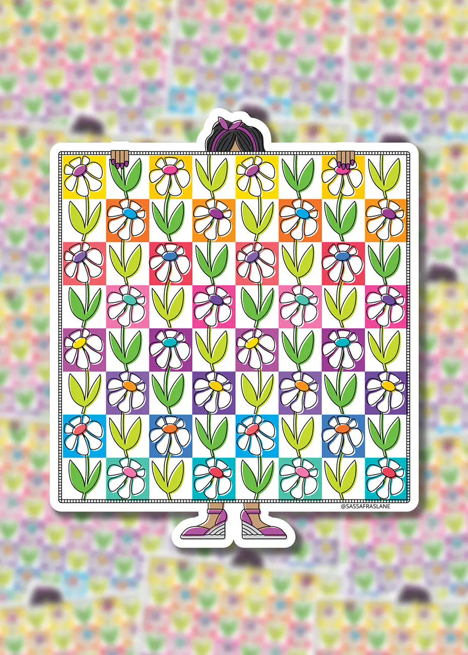 Dazy Daisy Drive Quilt Stickers - Linda's Electric Quilters