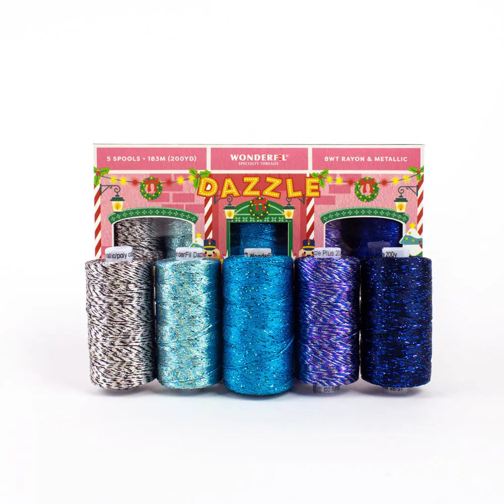 Dazzle™️ 8wt Rayon & Metallic Holiday Pack WonderFil USA