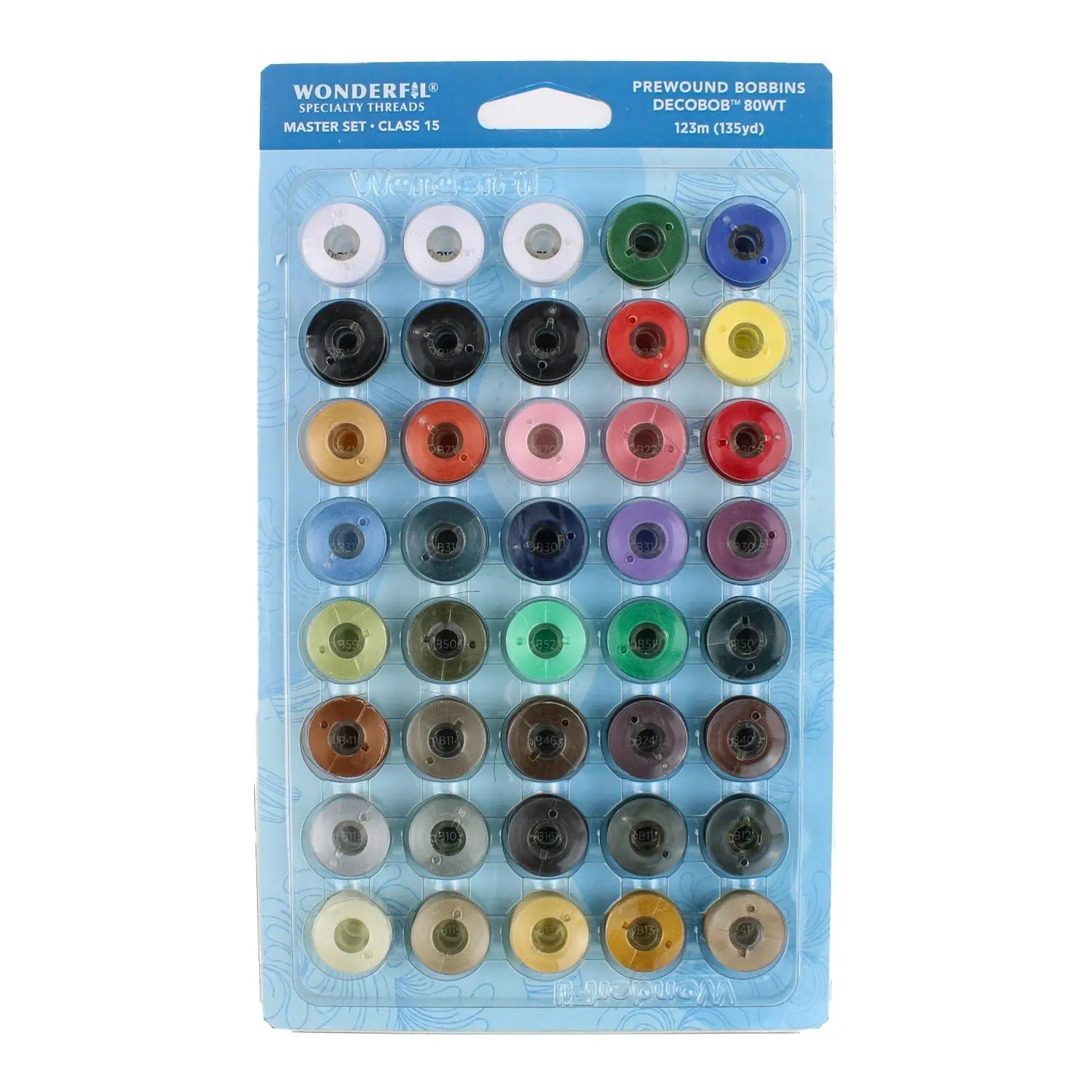 DecoBob™ Prewound Bobbins Master Set - Size L/Class 15 WonderFil USA