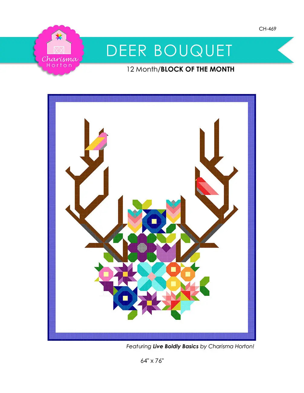 Deer Bouquet BOM - Linda's Electric Quilters