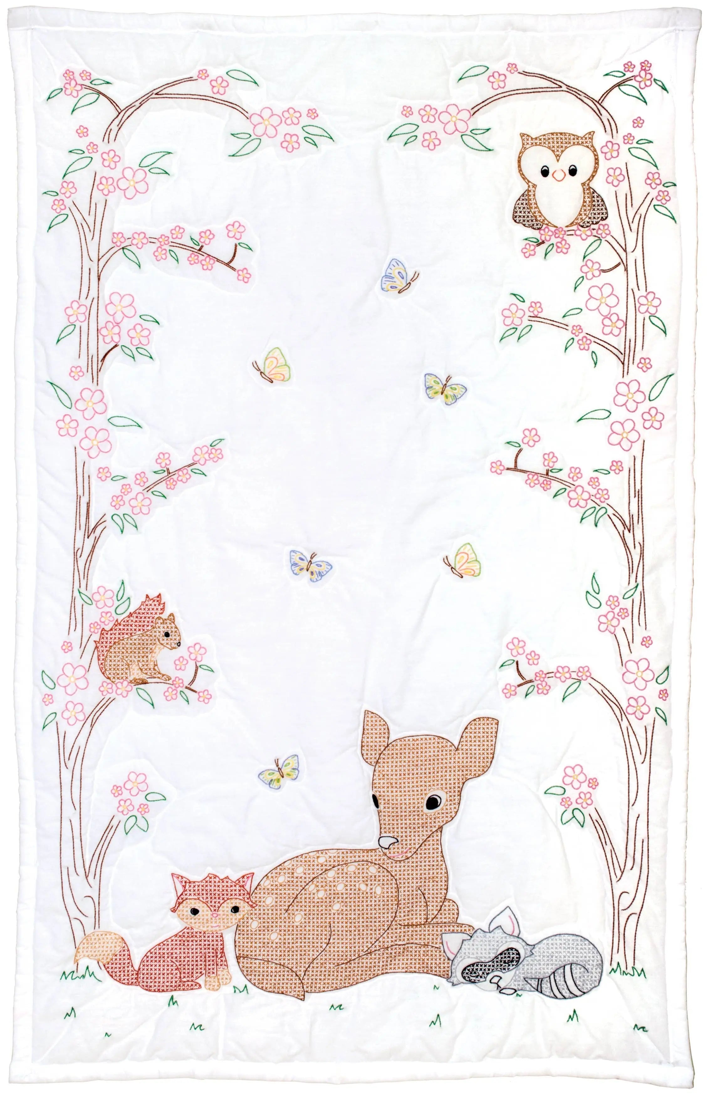 Deer & Friends Crib Quilt Top - Linda's Electric Quilters