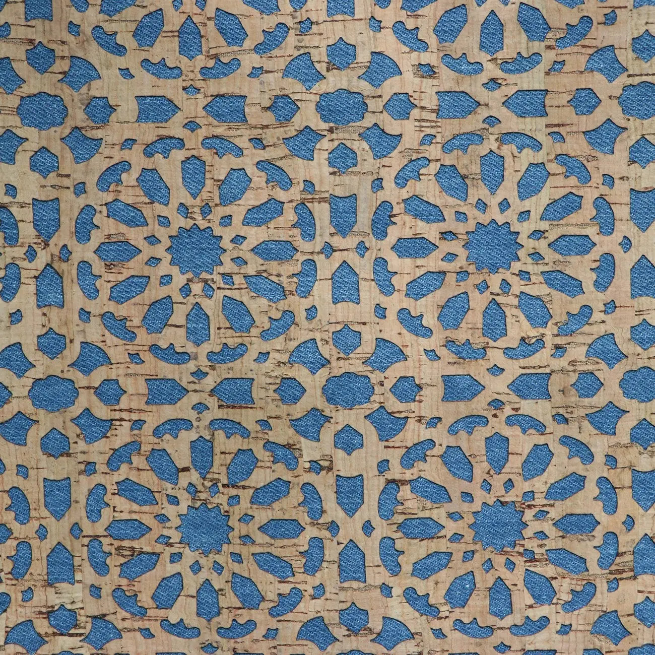 Denim Backed Mandala Pro Lite Cork 1/2 yard - Linda's Electric Quilters