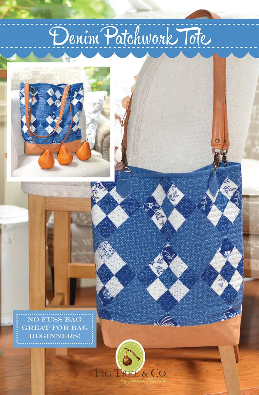 Denim Patchwork Tote - Linda's Electric Quilters