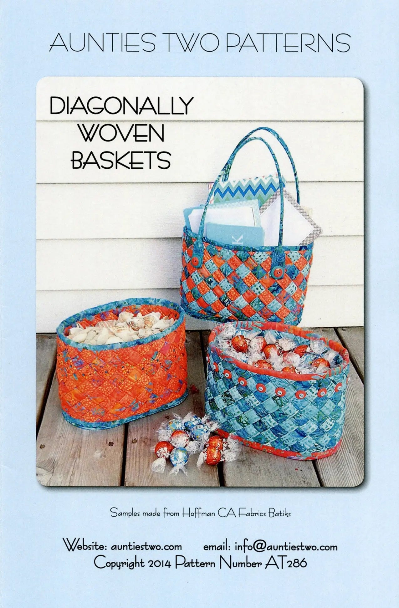Diagonally Woven Baskets - Linda's Electric Quilters