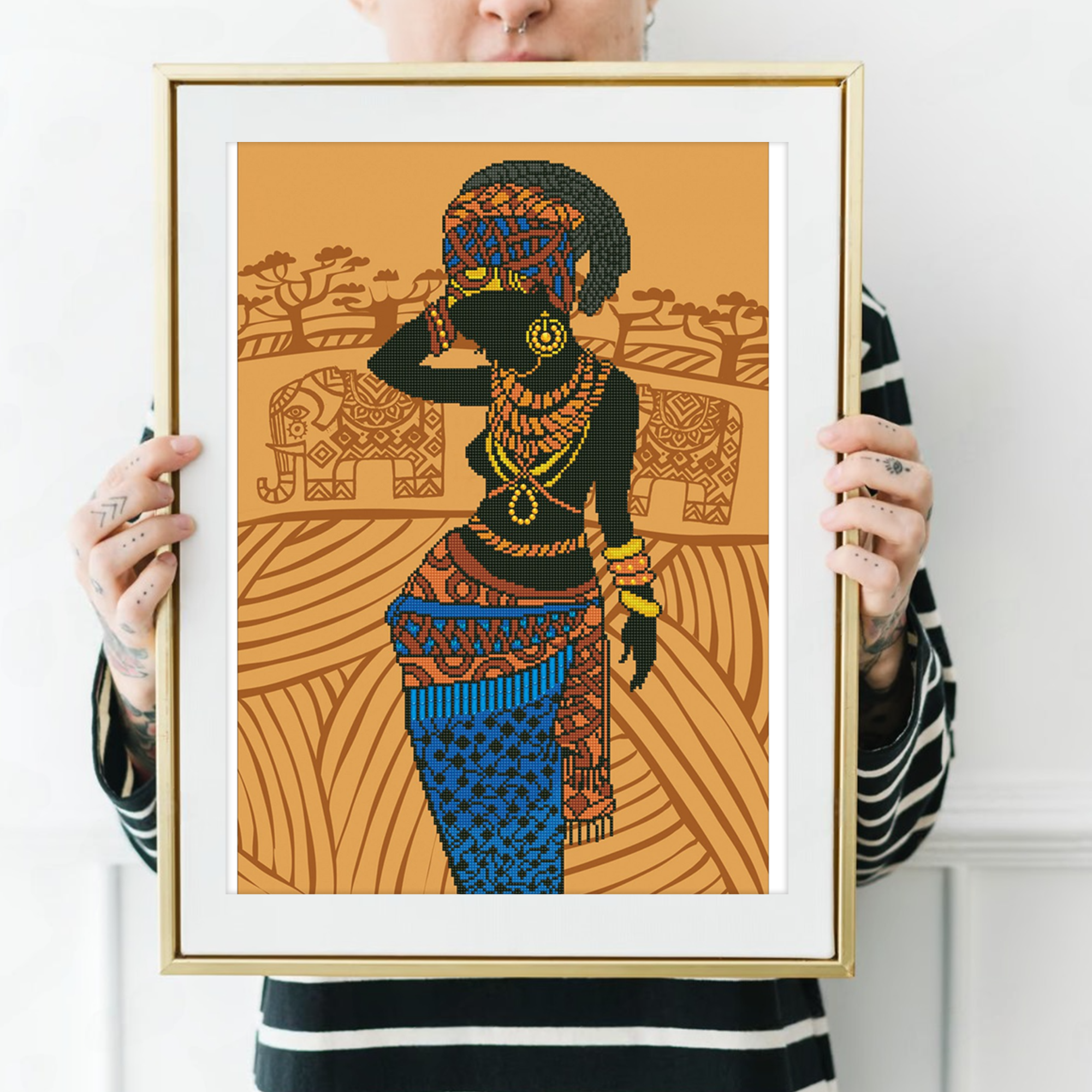Diamond Dotz African Princess - 20.5" x 29.9"