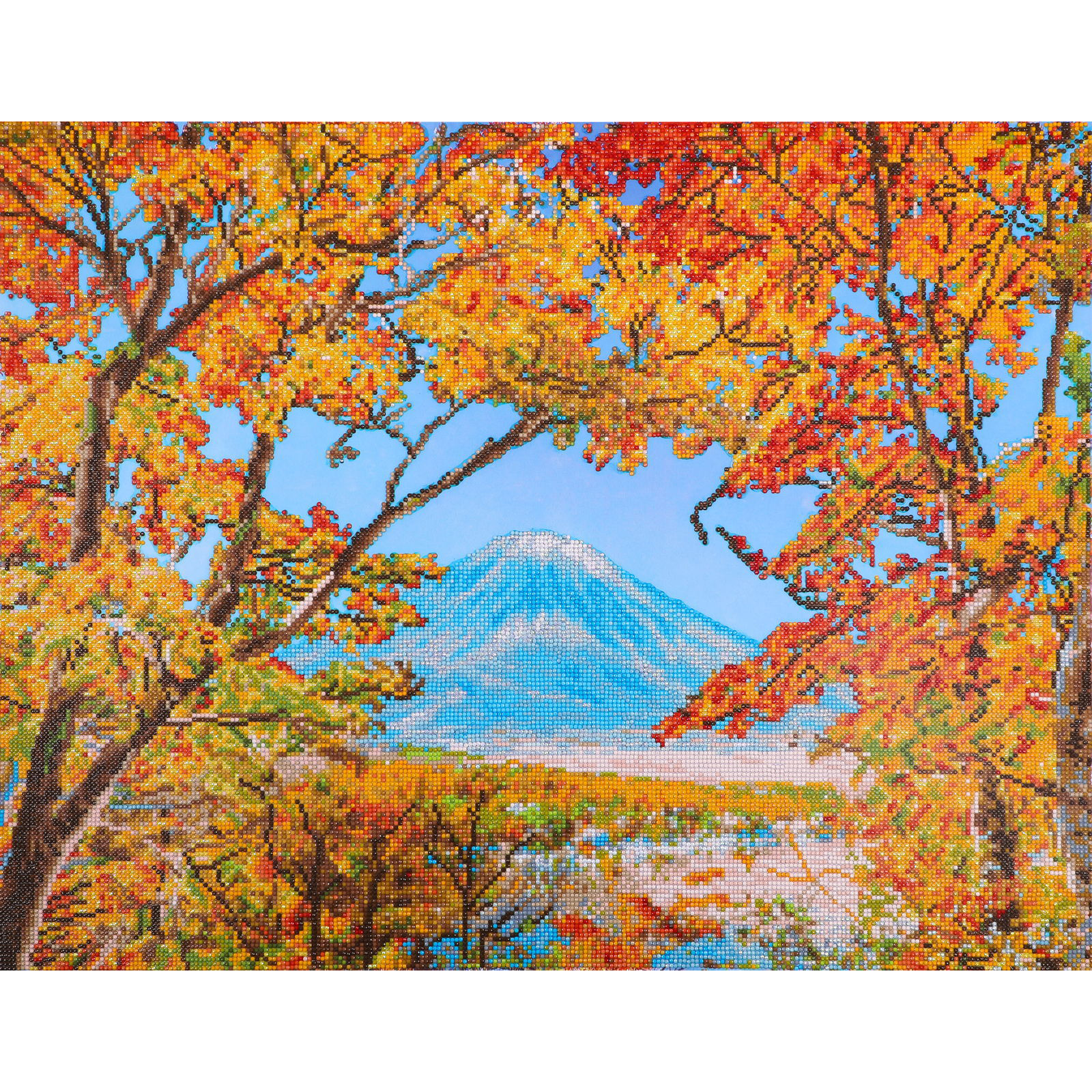 Diamond Dotz Autumn Mountain - 28.4" x 22.1"