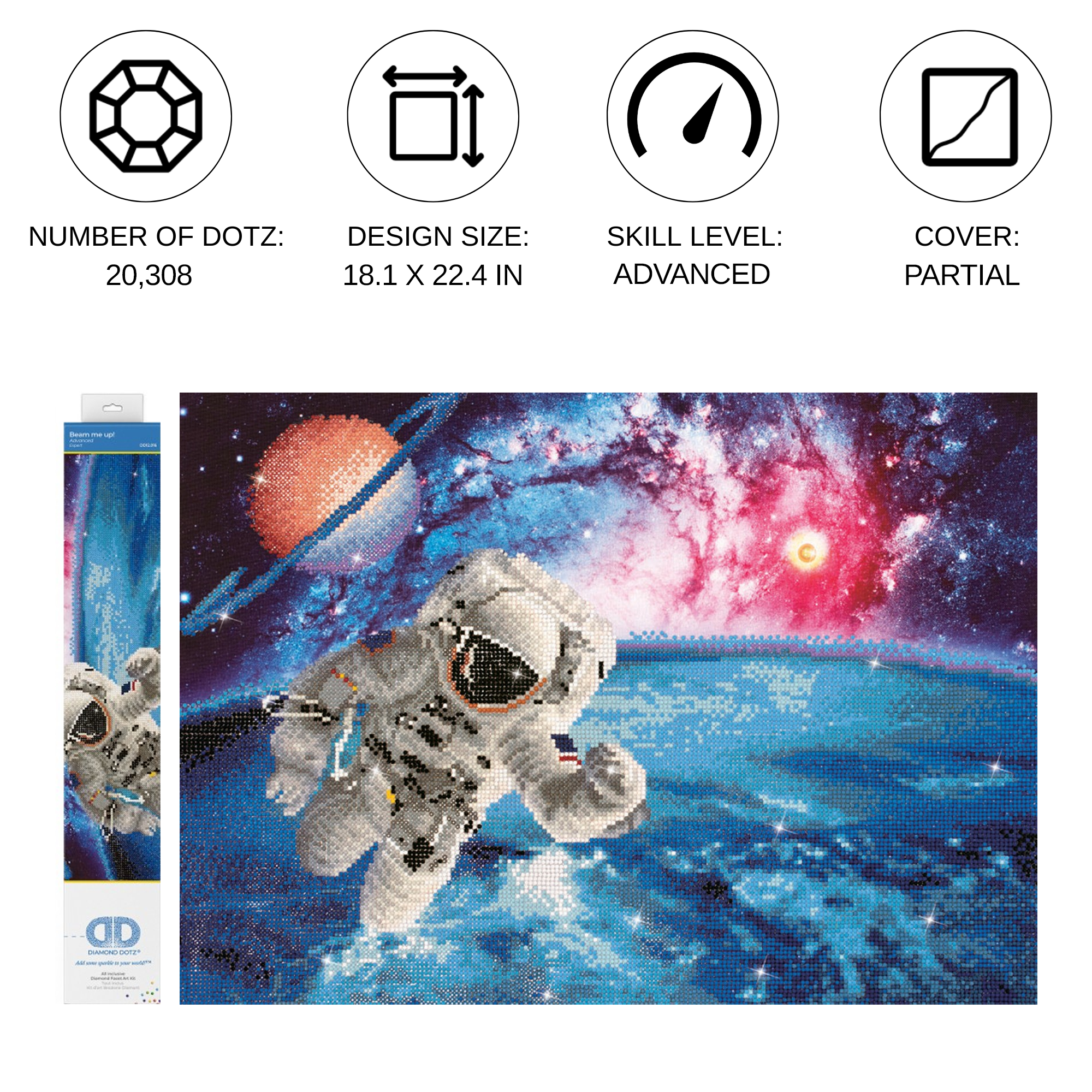 Diamond Dotz Beam Me Up! - 18.1" x 22.4"