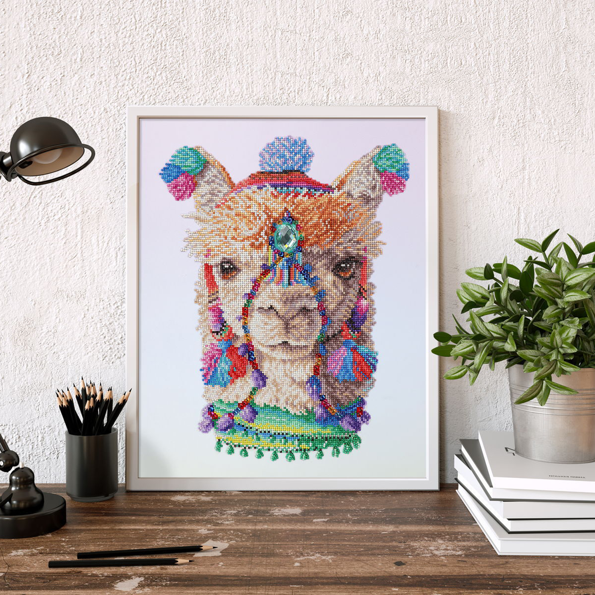 Diamond Dotz Bohemian Alpaca - 16.1" x 20.1"