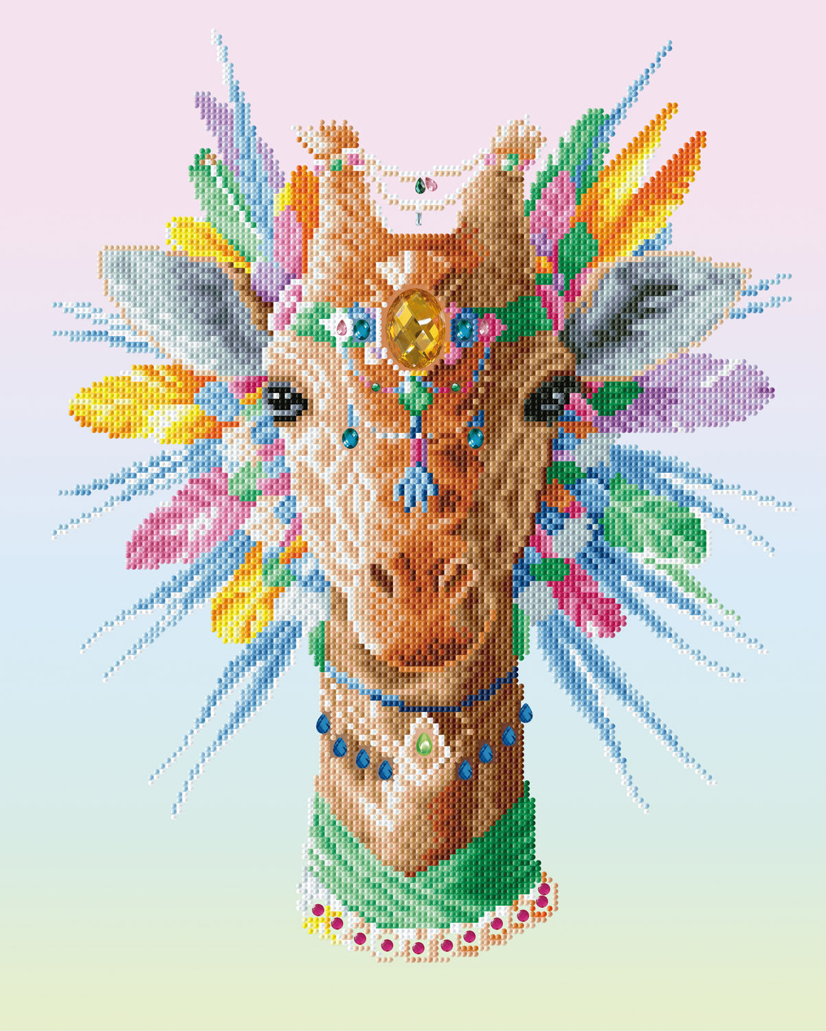 Diamond Dotz Bohemian Giraffe - 16.1" x 20.1"