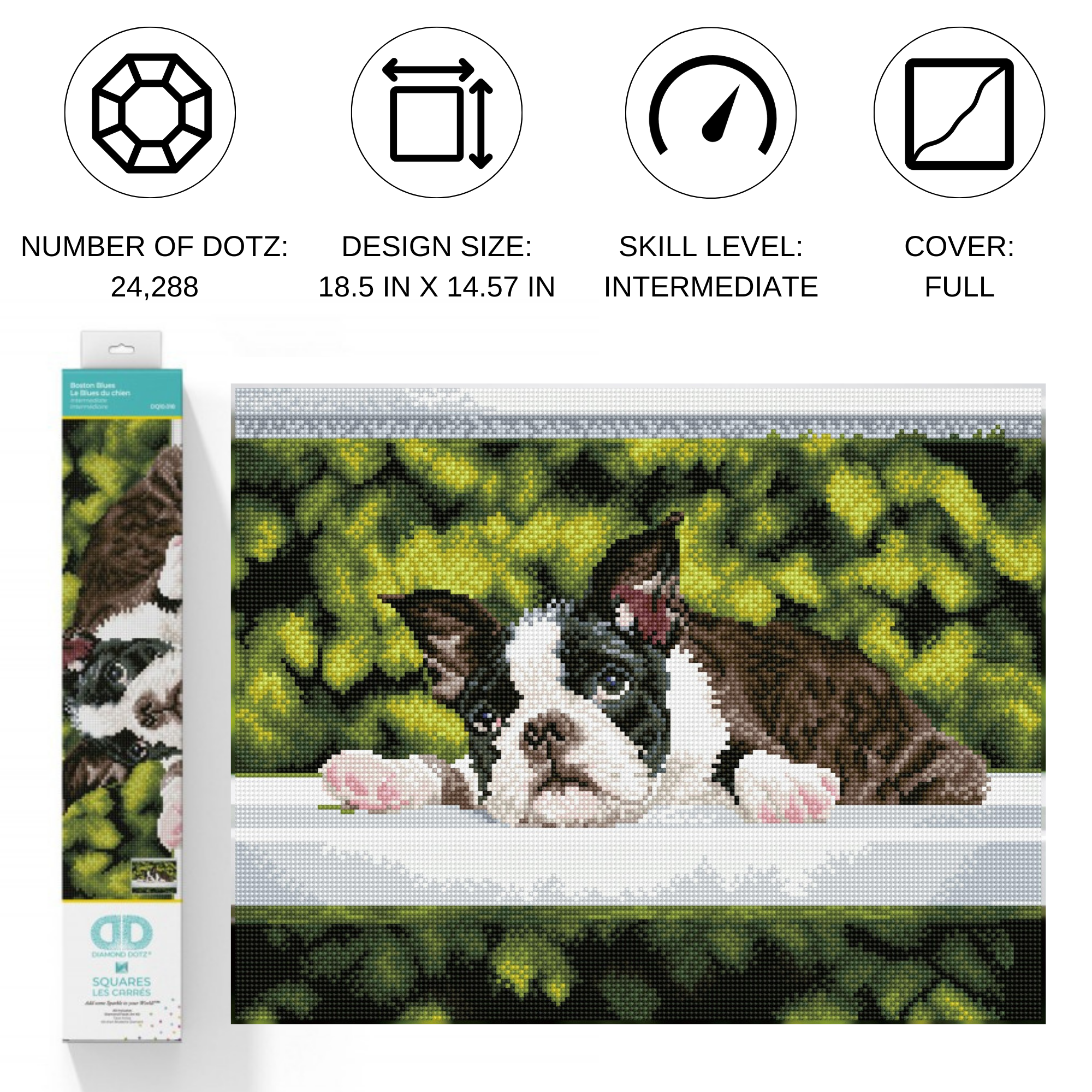 Diamond Dotz Boston Blues - 18.5" x 14.6"