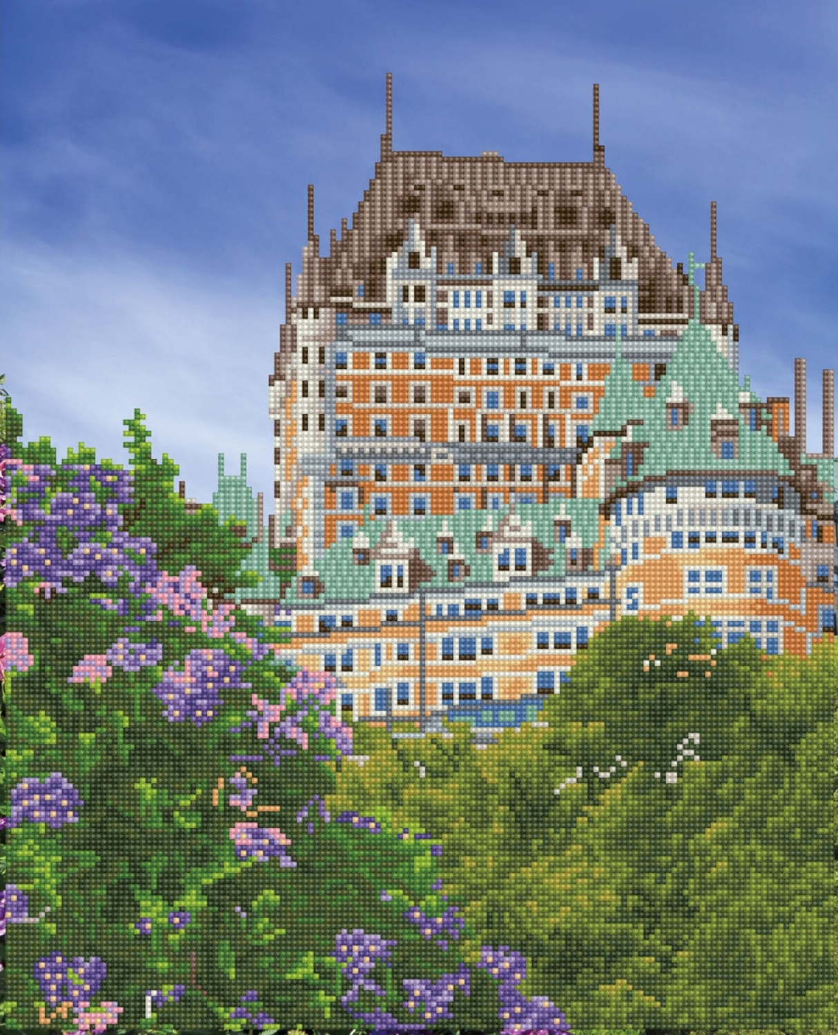 Diamond Dotz Chateau Frontenac Diamond Painting - 14.2" x 18.9"