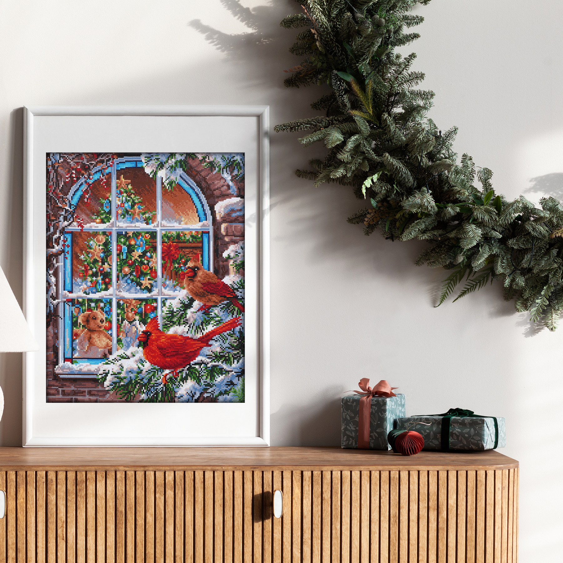 Diamond Dotz Christmas Window - 16.1" x 20.1"